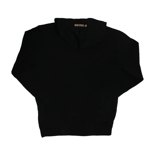 PFRIEM BLACK ZIP UP HOODIE