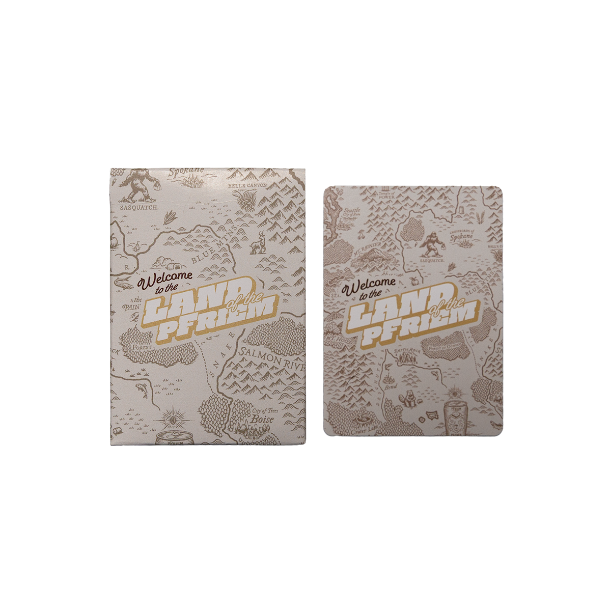 LAND OF THE PFRIEM PLAYING CARDS