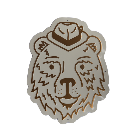 PFRIEM BEAR HEAD TIN TACKER