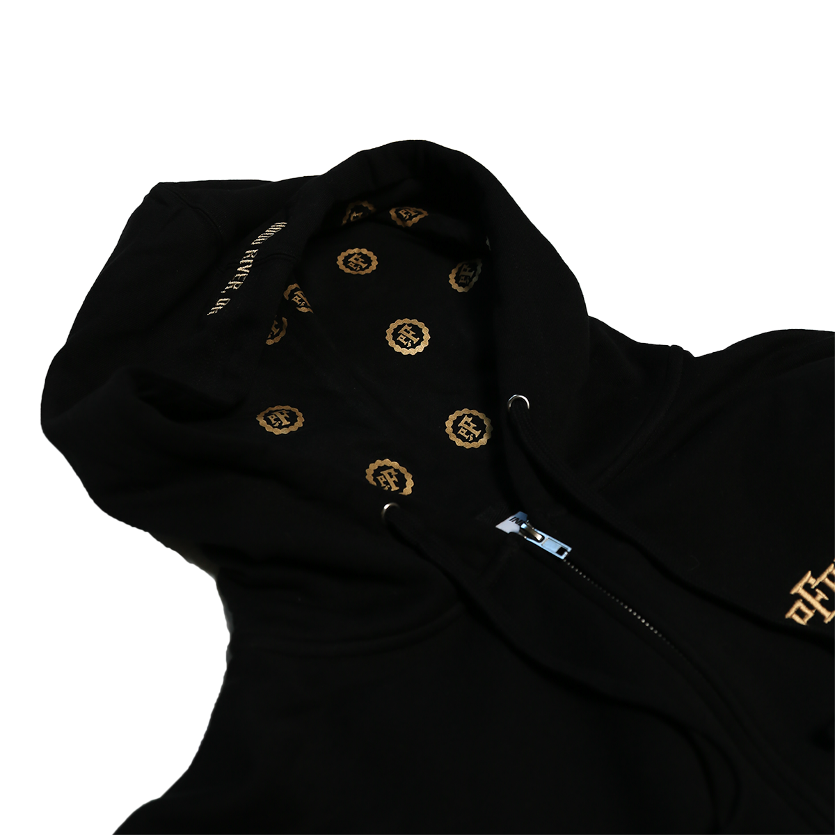 PFRIEM BLACK ZIP UP HOODIE