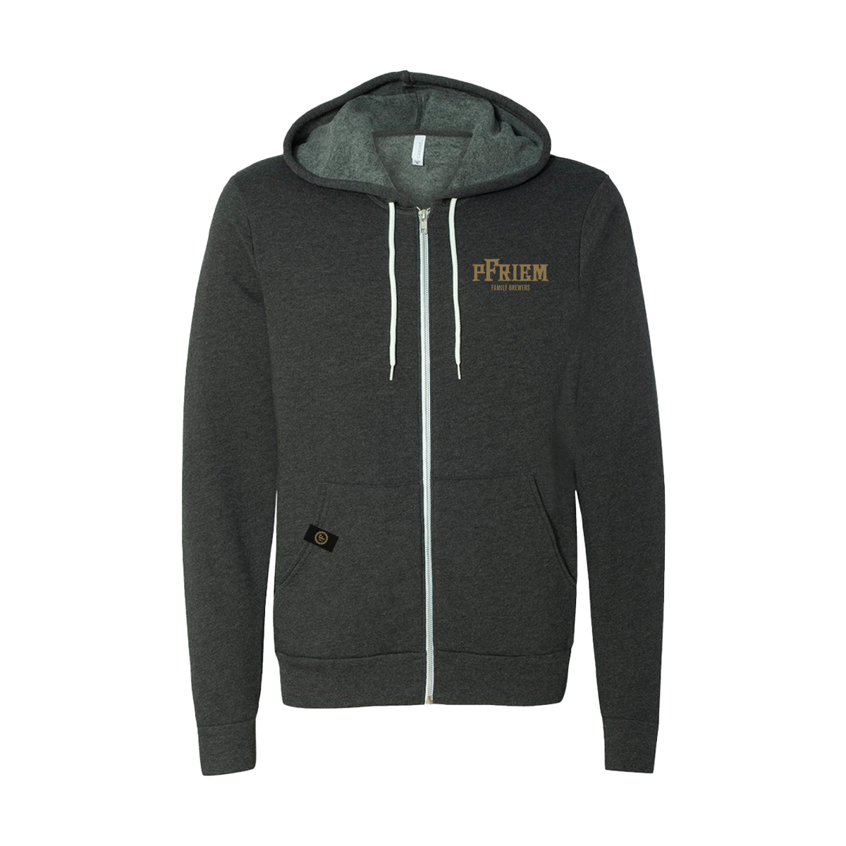 PFRIEM GRAY ZIP UP HOODIE