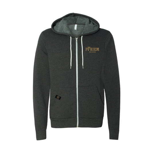 PFRIEM GRAY ZIP UP HOODIE