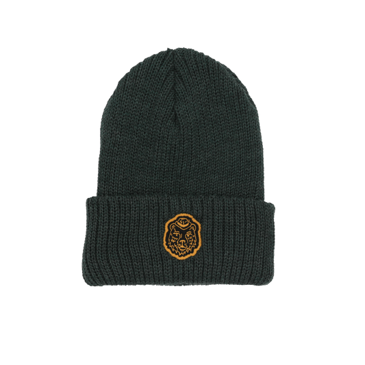 PFRIEM GREEN MERINO WOOL BEANIE