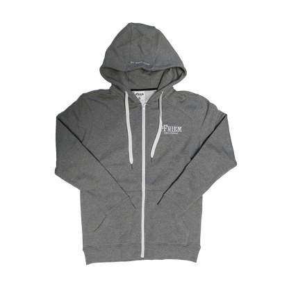 PFRIEM LIGHT GRAY ZIP UP HOODIE