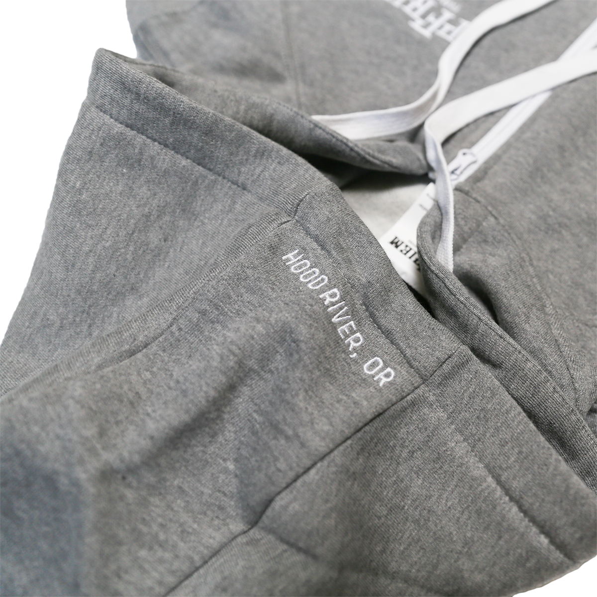 PFRIEM LIGHT GRAY ZIP UP HOODIE