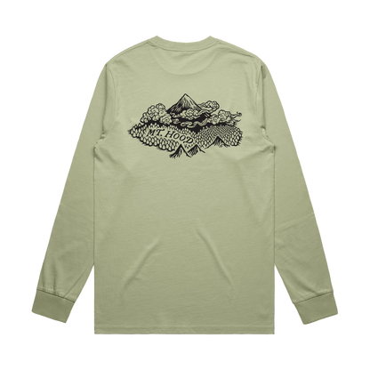 LAND OF THE PFRIEM LONG-SLEEVE TEE