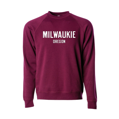 PFRIEM MAROON MILWAUKIE CREWNECK