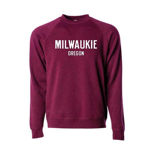 PFRIEM MAROON MILWAUKIE CREWNECK