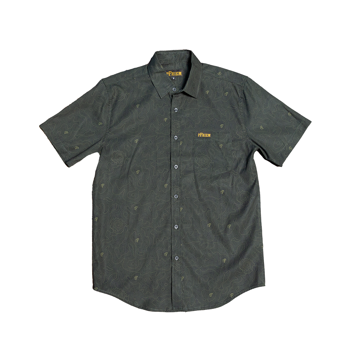 PFRIEM TOPO PATTERN BUTTON UP